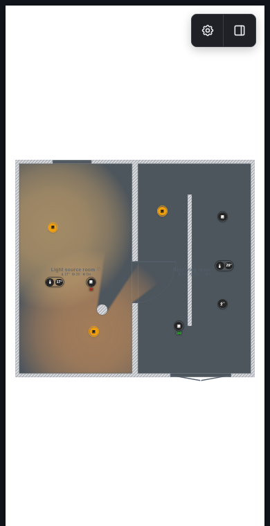 The same synthetic home in touch View mode